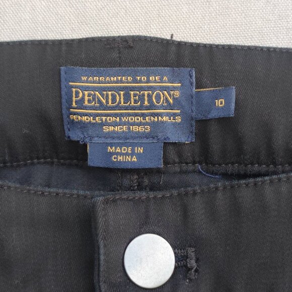 Pendleton pants women's size 10 black colour casual skinny stretch - Picture 5 of 13